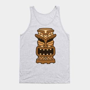 Funny Tribal Tiki Head Tank Top